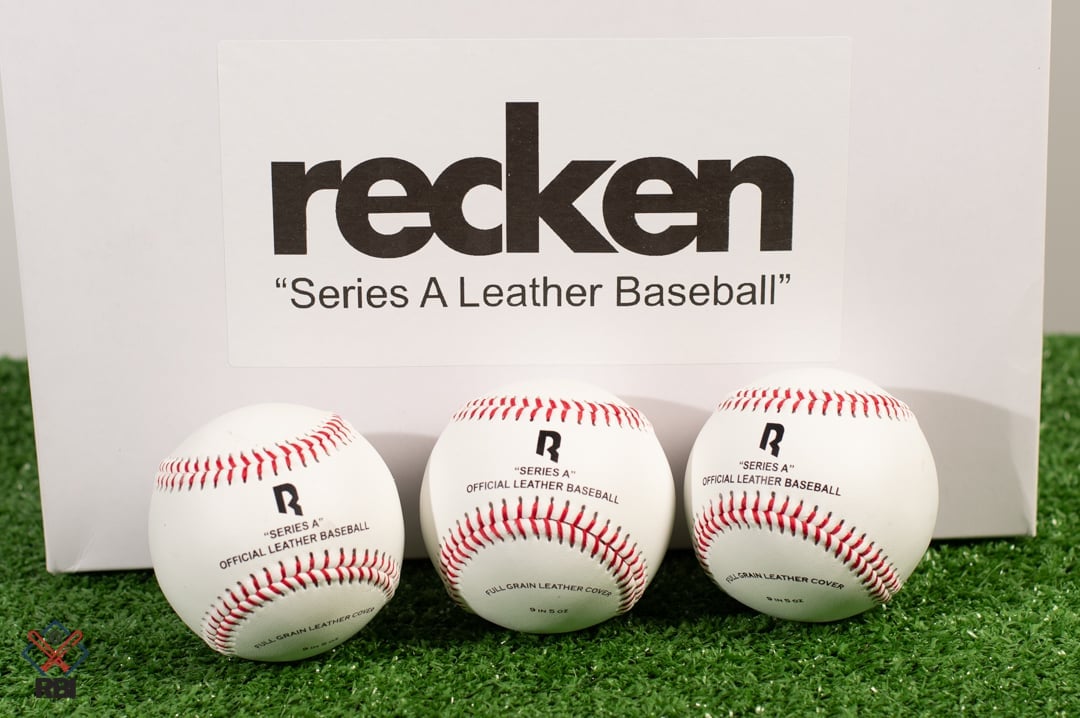 dozen leather baseballs