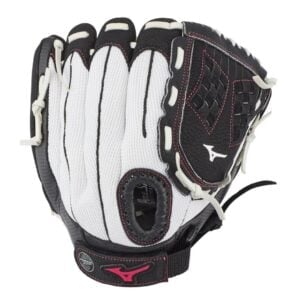 Mizuno Prospect Finch Series 11" Youth Softball Glove (White/Black)