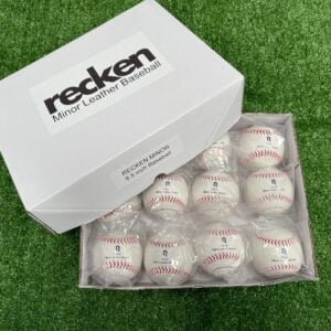 RECKEN Minor 8.5 Inch Leather Reduced Injury Baseball (Dozen)
