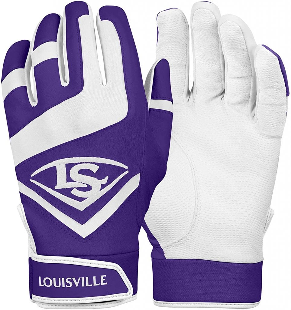 purple baseball gloves