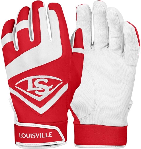Louisville Slugger Genuine Adult (Scarlet) Batting Gloves