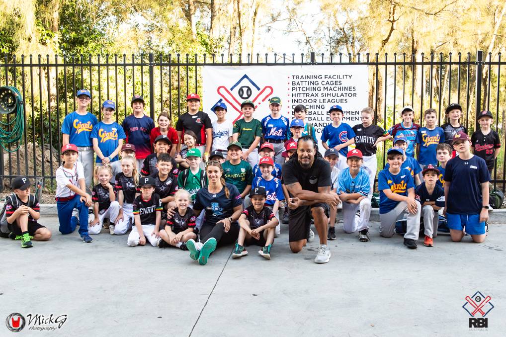 Macarthur baseballers treated to masterclass with sporting legend
