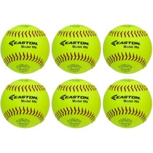 Easton 996 Softball Ball Neon Synthetic Leather 12" (6 Pack)
