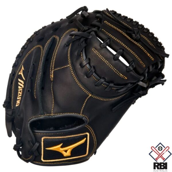 Mizuno MVP Prime 34" Baseball Catcher's Glove - Black/Gold