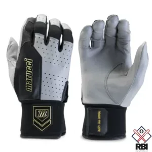 Marucci Luxe Batting Gloves - Grey/Black