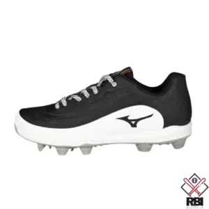 Mizuno 9-Spike Ambition 3 Low TPU Molded Cleats - Black/White