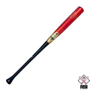 The image shows a Birdman Bats KR3W baseball bat with a glossy black barrel and a natural wood handle. The barrel features the Birdman logo in gold and a unique graphic, while the handle remains plain, showcasing the wood grain. The RBI Australia logo is placed at the bottom right of the image.