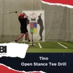 coach tino demonstrates the open stance drill