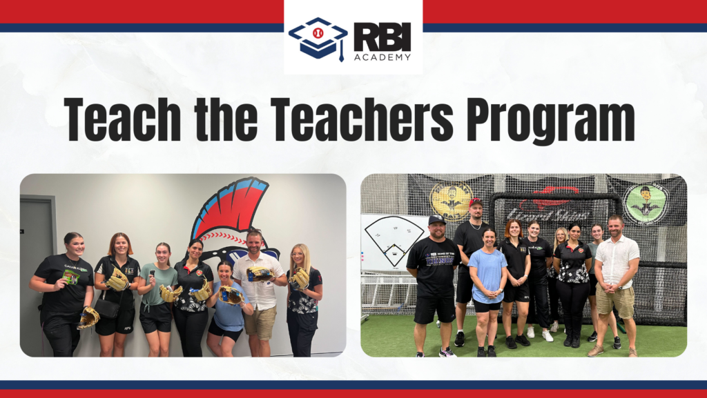 RBI Australia's Teach the Teachers Program - a youth baseball and tee-ball coaching clinic.