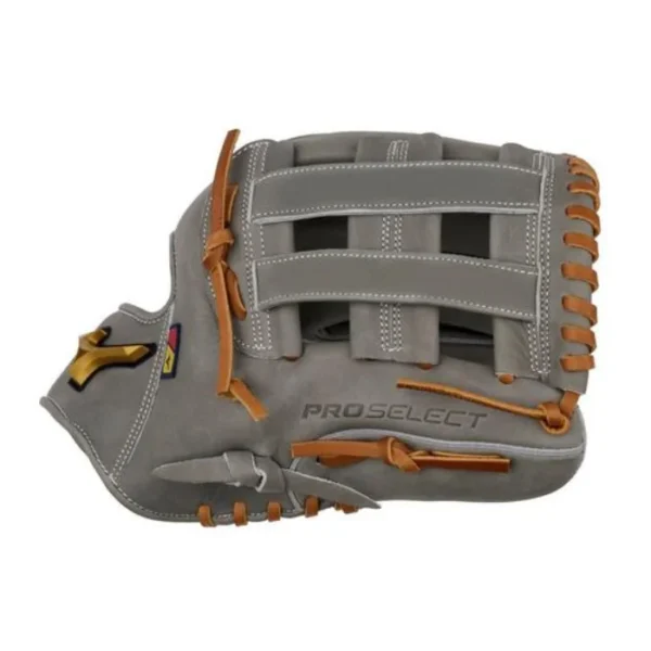 Mizuno Pro Select 12" Infield/Pitcher's Softball Fastpitch Glove | Grey - Image 3
