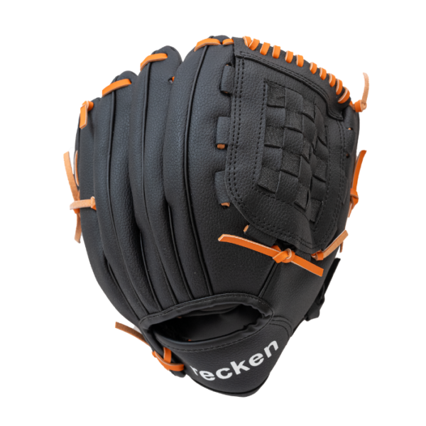 RECKEN Rook 11" Basket Web Youth Baseball Glove (Black/Orange)