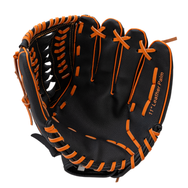 RECKEN Rook 11"  Modified T-Web Youth Baseball Glove (Black/Orange) - Image 2
