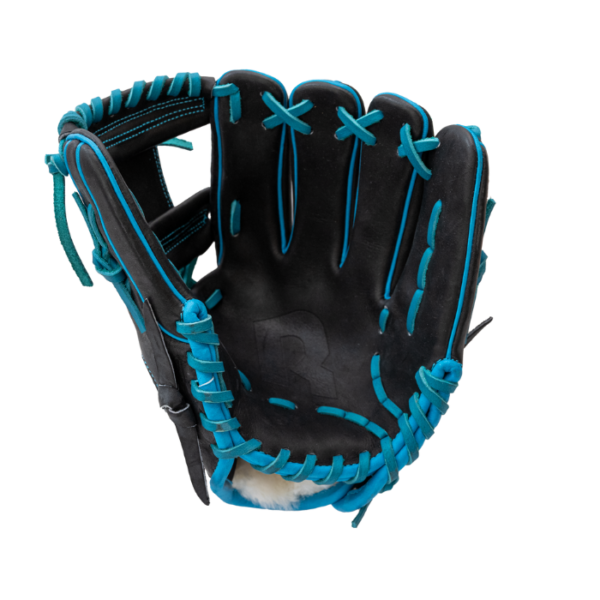 Recken Pro Series 11.75" RHT Baseball Glove (Black/Blue) - Image 2