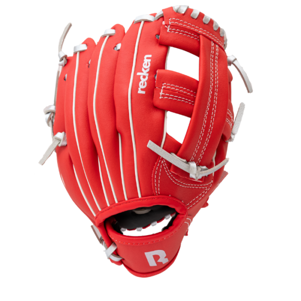 Recken Tyke 9.5 " RHT T-ball Glove (Red/Grey)