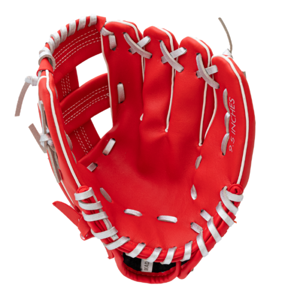 Recken Tyke 9.5 " RHT T-ball Glove (Red/Grey) - Image 2