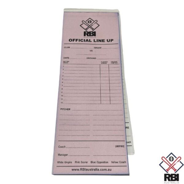 RBI Australia Baseball Line Up Pad - Image 2