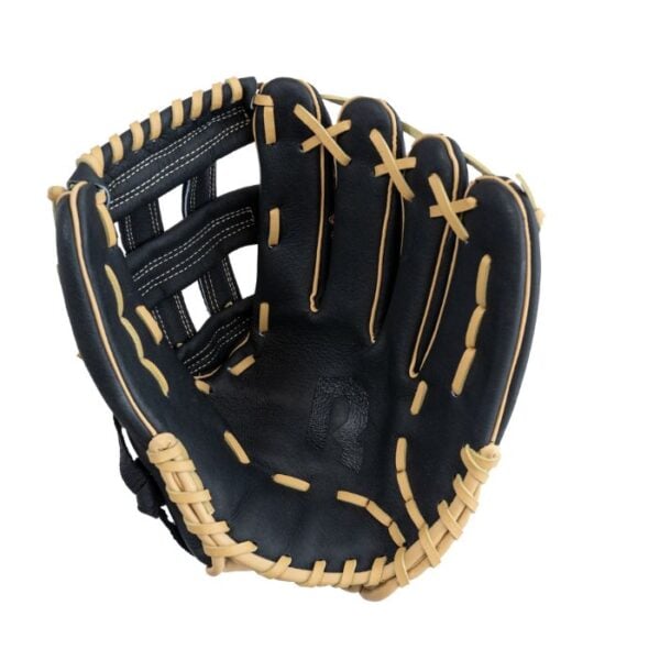 RECKEN Tuff 12" H-Web Baseball Glove  (Black/Tan) - Image 2