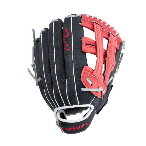 Recken Tuff 12.5"  H-Web Baseball Gloves (Black/Red/Brown)