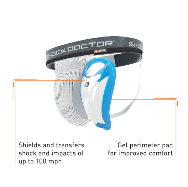 Shock Doctor Core Supporter with Bio-Flex Cup - White - Image 2