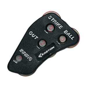 Keep the count with confidence. The Easton Umpire Indicator features a 4-dial system for balls, strikes, outs, and innings. Durable and easy to read.