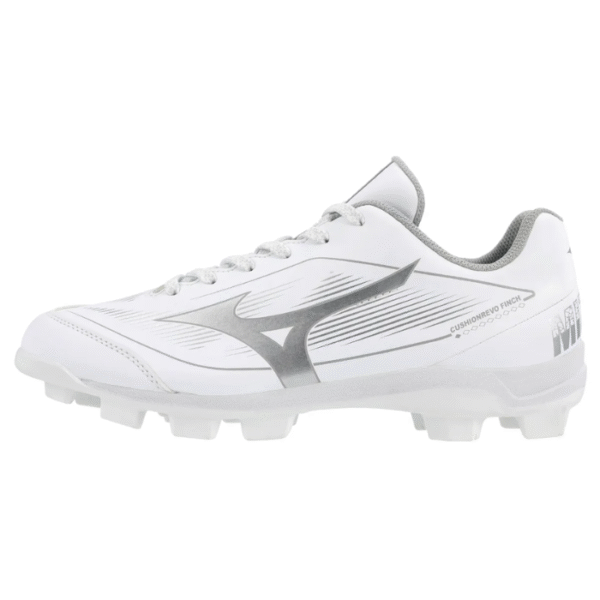 Experience elite comfort with Mizuno CushionRevo Moulded Cleats. Featuring ENERZY Foam and Wave Plate tech for superior traction and stability.