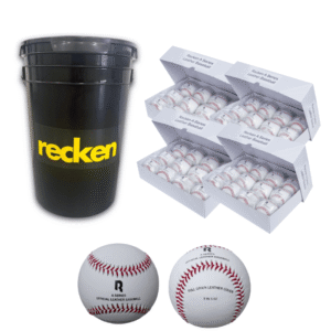 RECKEN A Series 9 Inch Leather Baseball Bucket (Four Dozen)
