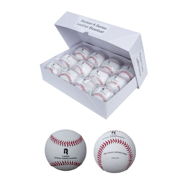 RECKEN A Series 9 Inch Leather Baseball (Dozen)