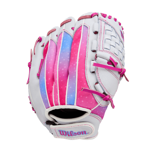 Wilson A440 Flash 11.5" Youth Fastpitch Softball Glove (White/Flamingo Pink)