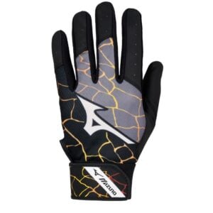 Mizuno Youth MVP Batting Gloves - Black/Orange