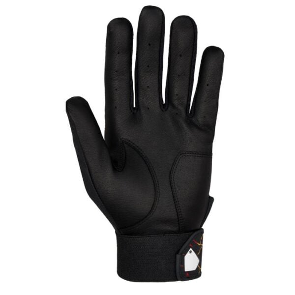 Mizuno Youth MVP Batting Gloves - Black/Orange - Image 2