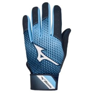 Mizuno Adult MVP Batting Gloves -Navy/Light Blue