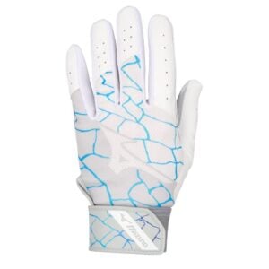 Mizuno Youth MVP Batting Gloves - White/Blue
