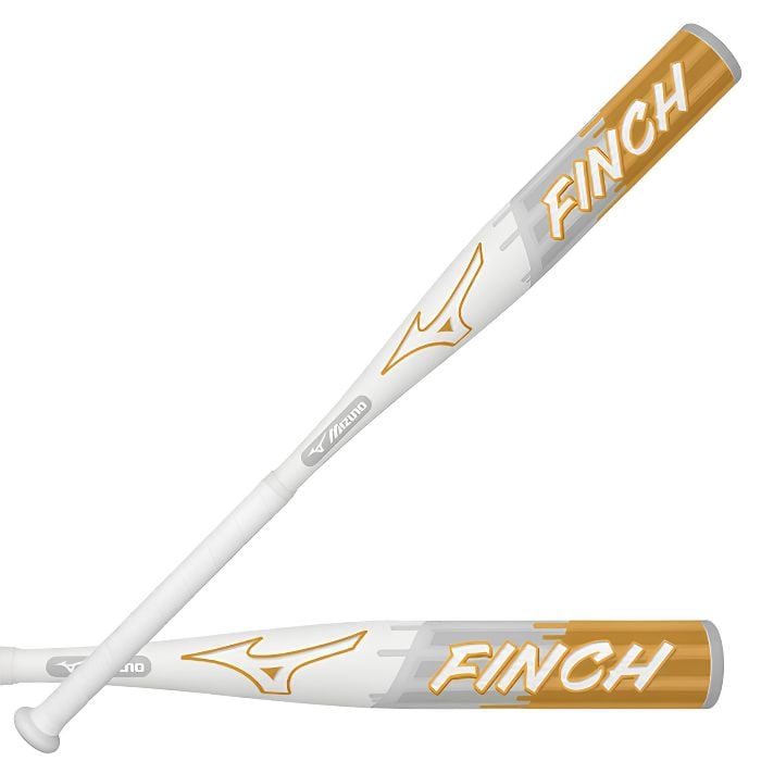 Mizuno Jennie Finch -13 Fastpitch Softball Bat White Gold