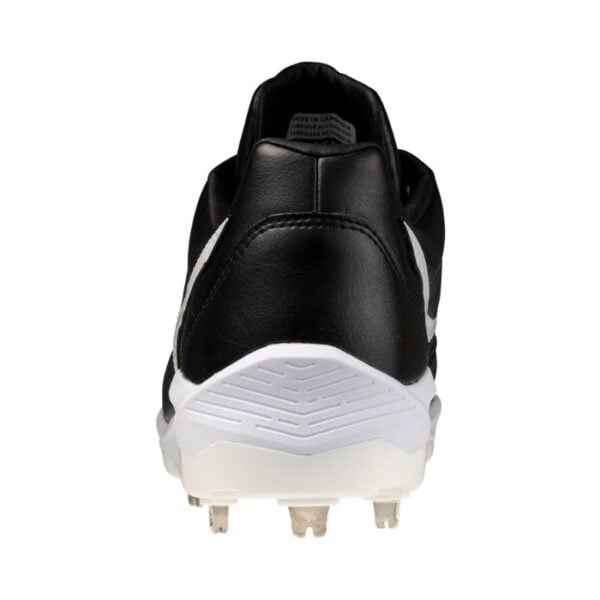 Mizuno Pro Select Metal Cleats - Black/White - Image 4
