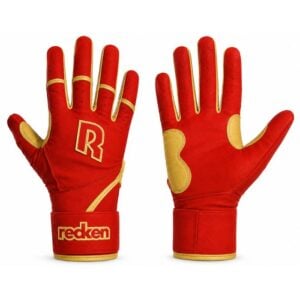 Recken Ambush Batting Gloves (Red/Gold)